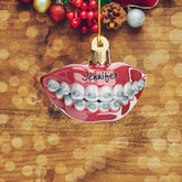 Personalized Kids Braces Teeth Smile Christmas Ornament, Santa's Favorite Dentist Ornament, Dental Hygienist Wood Plastic Ornament, Dentist Custom Ornament, Teeth Ornament Decorations (BTS5)
